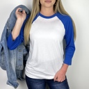  31 Colors Raglan Dual Colored T-shirt (Baseball) | Three-Quarter Sleeve Baseball Tee