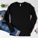  50+ Colors - Ultra Soft T-Shirt Fabric Long Sleeve (Crewneck) | 100% Cotton Solid Colors Jersey (Unisex) Bella Canvas