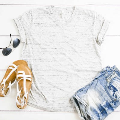 16 Colors - Super Soft Slub Style T-Shirt (V-Neck)