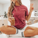  60+ Colors - Soft Washed Pocket T-Shirt Heavyweight (Unisex) Comfort Colors