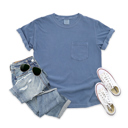  60+ Colors - Soft Washed Pocket T-Shirt Heavyweight (Unisex) Comfort Colors