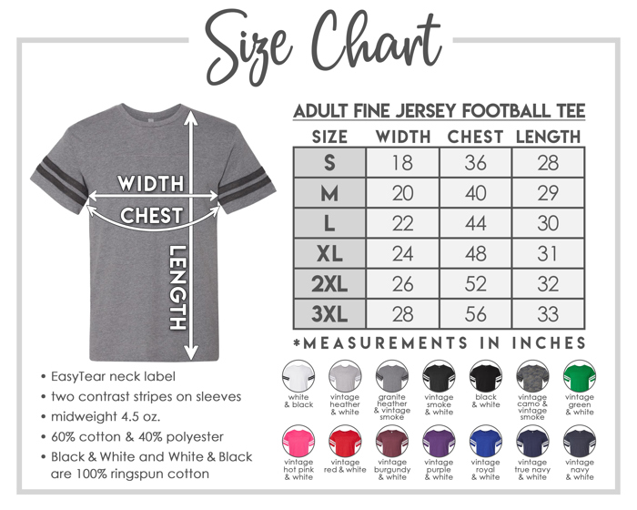 14 Colors Vintage Football Fine Jersey (Unisex) T-Shirt | LAT
