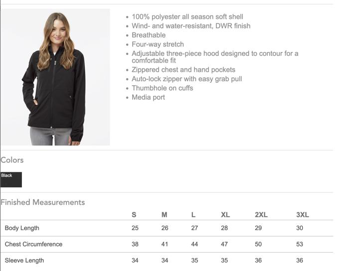Hooded Jacket (Women's) Ascent Soft Shell Hooded Jacket DRI DUCK