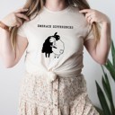  Embrace Difference White and Black Sheep Hugging  Ultra Soft Graphic Tee Unisex Soft Tee T-shirt for Women Soft Cozy Longer Length Unisex Graphic Tee T-shirt