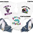  Don't Be Shy Cute Turtle Shell 80's Retro Bright Animal Soft Cozy Longer Length Unisex Graphic Tee T-shirt