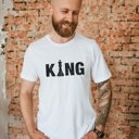  King chess player Soft Cozy Longer Length Unisex Graphic Tee T-shirt