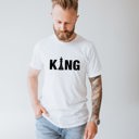  King chess player Soft Cozy Longer Length Unisex Graphic Tee T-shirt