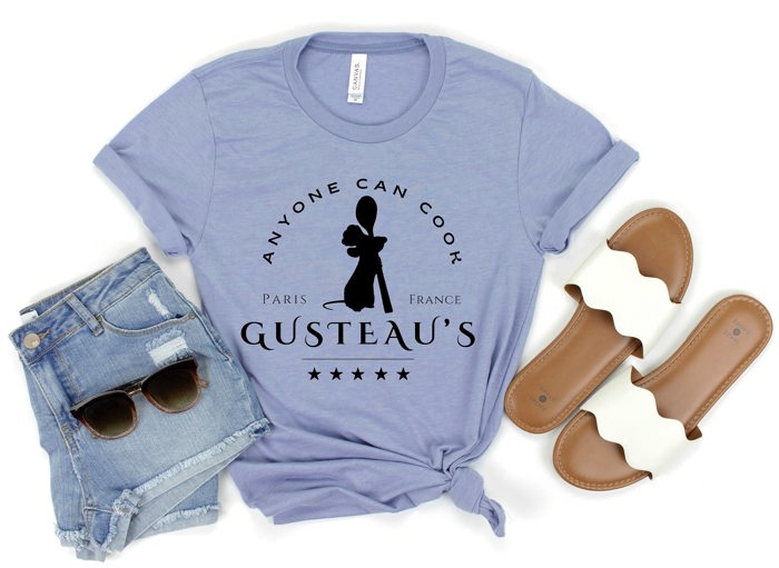 Gusteau's Anyone Can Cook Soft Cozy Longer Length Unisex Graphic Tee T-shirt