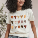  Melanin Watercolor Hearts (15 Hearts) - T-Shirt, Sweatshirt, or Longsleeve