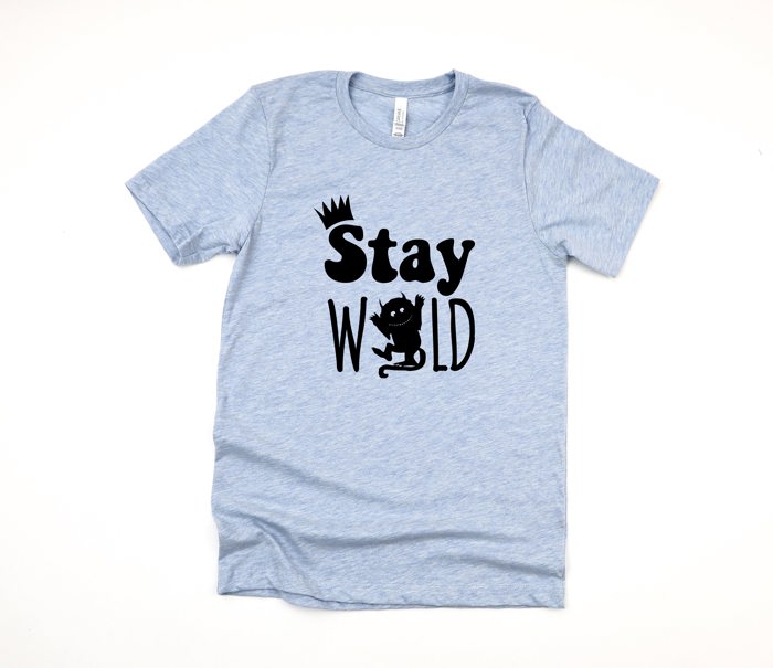 Stay Wild Soft Cozy Longer Length Unisex Graphic Tee T-shirt