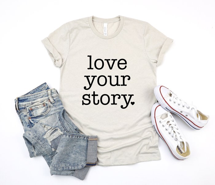 Love Your Story Princess Fairytale Ultra Soft Graphic Tee Unisex Soft Tee T-shirt for Women or Men