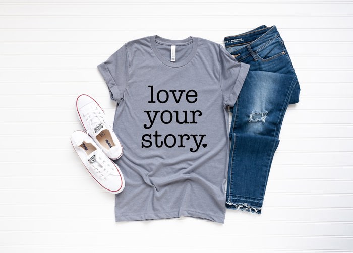 Love Your Story Princess Fairytale Ultra Soft Graphic Tee Unisex Soft Tee T-shirt for Women or Men