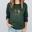 Small Forest Adorable Be Kind Reindeer Rudolph Christmas Sweatshirt