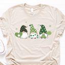  St Patricks Day Gnomes with Clover Patterns T-shirt, Sweatshirt, Longsleeve, or Hoodie