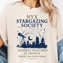  NYX Stargazing Society Funny Mythological Pun - Soft Cozy Cotton Heavyweight Tee (Unisex)  Comfort Colors