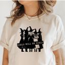  Girls Will Be Girls Halloween Style Witches Coven - Ultra Soft Cotton Heavyweight Halloween Tee (Unisex)  Comfort Colors