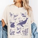  Winged Animals In The Sky Collage All Over Print - T-Shirt (Crewneck)  100 Cotton Heavyweight Tee (Unisex)  Comfort Colors