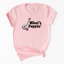  Whats Poppin Vintage Popping Roller Toy Funny Cute Nostalgic 1980s Style - T-Shirt (Crewneck) Cozy  Bella Canvas, T-