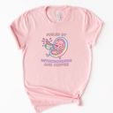  Fueled By Mitochondria and Coffee Funny Science Teacher Nerd Geek Graphic - T-Shirt (Crewneck)  100 Cotton Solid Colors Jersey Tee (Unisex)  Bella Canvas, T