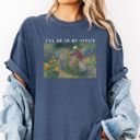  I'll Be In My Office Gardener Plant Lovers Impressionist Painting Style - Soft Cozy Heavyweight Tee (Unisex) Comfort Colors
