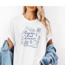  Garden Girl Summer Doodles - T-Shirt (Crewneck)  100 Cotton Heavyweight Tee (Unisex)  Comfort Colors