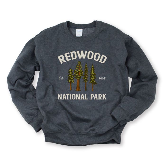 Redwoods National Park Trees Outdoor Adventures - Sweatshirt (Crewneck)  Poly-Cotton Colors (Unisex)  Gildan