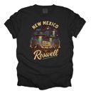  Welcome To Roswell New Mexico Alien Night Scene - T-Shirt (Crewneck)  100 Cotton Heavyweight Tee (Unisex)  Comfort Colors