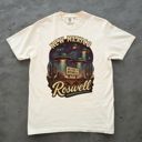  Welcome To Roswell New Mexico Alien Night Scene - T-Shirt (Crewneck)  100 Cotton Heavyweight Tee (Unisex)  Comfort Colors