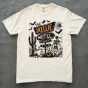  The Spooky Skellie Hotel Skeleton Halloween Fall Design - T-Shirt (Crewneck)  100 Cotton Heavyweight Tee (Unisex)  Comfort Colors