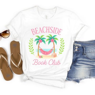 Beachside Book Club Book Girlie Vibes - Cozy Oversized Drop Shoulder Sweatshirt