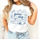  Game Day Football Lovers Collage - Soft Cozy Bella Canvas Tee