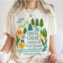 Watch God Turn It All For Good Christian Bible Verse - T-Shirt Oversized Soft Washed Comfort Colors Tee