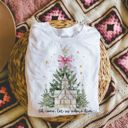  Come Let Us Adore Him Old Town Chapel Bow - Soft Cozy T-Shirt (Crewneck) Bella Canvas