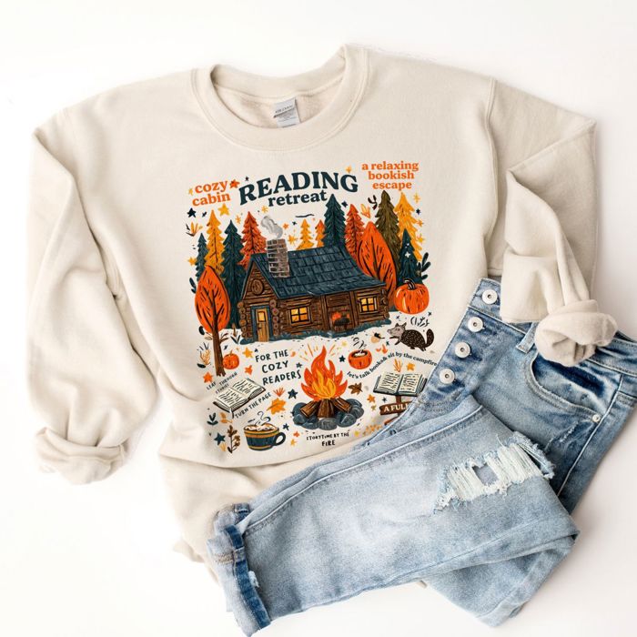 Cozy Reading Retreat Fall Fully Booked Weekend - Cozy Dropshould Sweatshirt