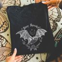  Stay Spooky Boho Style Halloween Bat - Soft Longer Length Bella Canvas Tee