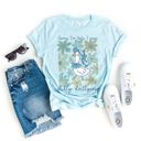  Sorry Im Late I Was Dilly Dallying Cute Floral Goose Duck - Soft Longer Length Bella Canvas Tee
