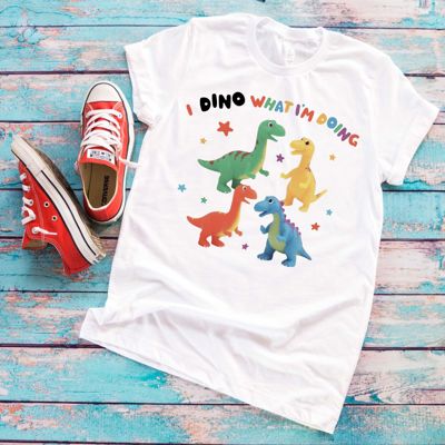 I Dino What Im Doing Funny Dinosaur Pun - Soft Longer Length Bella Canvas Tee