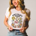  Gods Silliest Goose Floral - T-Shirt (Crewneck)  Longer Length Soft Bella Canvas Tee