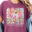  Every Knee Shall Bow Christian Jesus Bible Inspired - T-Shirt Soft Wash Heavyweight Tee Comfort Colors