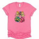  Cute Cartoon Style Pumpkin Cherries Bright Colors - Soft Longer Length Bella Canvas