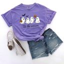  Tis The Season Spooky Ghosts Halloween Fall - T-Shirt Soft Wash Heavyweight Tee Comfort Colors