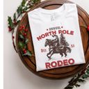  Annual North Pole Rodeo Santa Claus Christmas Time - Soft Longer Length Bella Canvas Tee