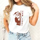  Saw That Funny Naughty Or Nice Santa Claus Christmas Holidays - Soft Longer Length Bella Canvas