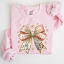  Nativity Faux Gold Glitter Bold Christian Jesus Is The Reason - Sweatshirt Drop Shoulder