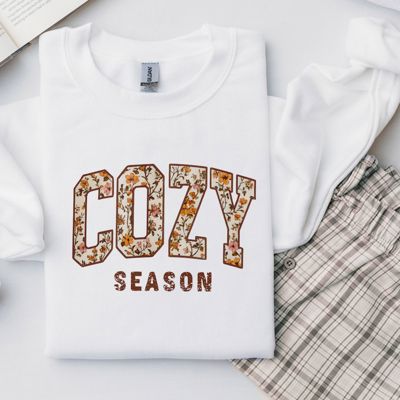 Cozy Season Athletic College Style Fall Halloween Thanksgiving  - Comfy Drop Should Sweatshirt