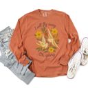  I will Fly Away Oh Glory Christian Gospel Music Theme - Long Sleeve Soft Wash Heavyweight Unisex Comfort Colors