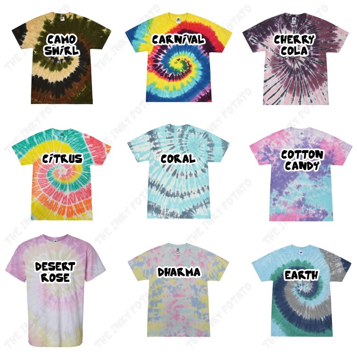 Spooky Purple Bow Tie Dyed Hallween Fall Bats and Ghosts - 100 Percent Cotton Goodness T-Shirt