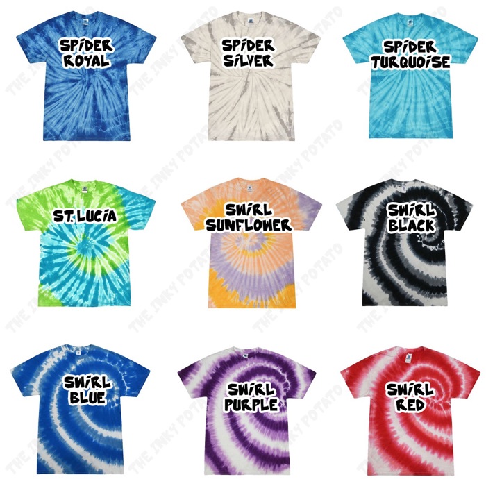 Spooky Purple Bow Tie Dyed Hallween Fall Bats and Ghosts - 100 Percent Cotton Goodness T-Shirt