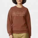  Gingerbread Couple In A Row Christmas Style - Drop Shoulder Super Softstyle Midweight Crewneck Sweatshirt