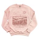  The Whole World Is A Classroom Landscape Sketch - Sweatshirt (Crewneck)  Poly-Cotton Colors (Unisex)  Gildan, Unisex Softstyle Midweight Crewneck Sweatshirt